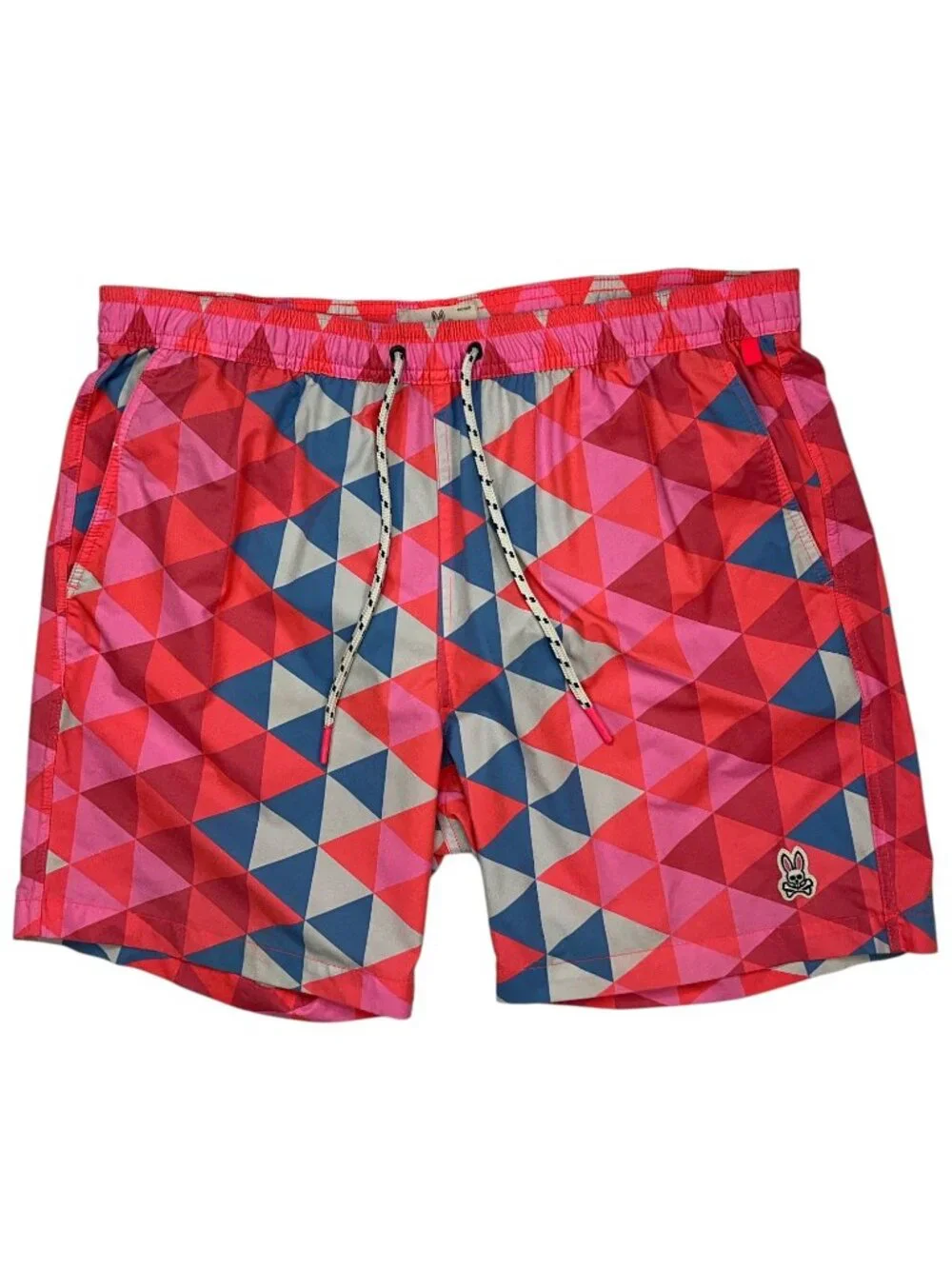 Psycho Bunny Alexander Varsity Swim Trunk Swimwear L Pink